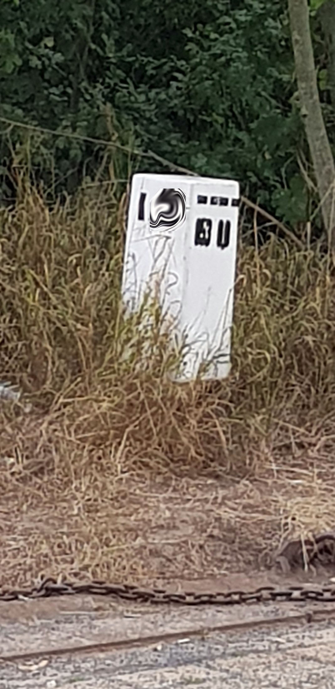 Grenzstein an der Fähre (Station 11) (Ü065)