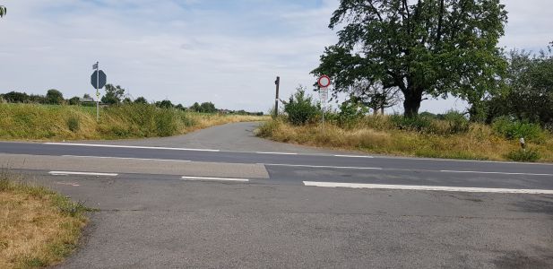 Überquerung Bundesstraße